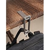 sayram ST5 Titanium Purse Hook for Table – Foldable Bag Hanger with Anti-Slip Arm – Portable Handbag Holder for Dining, Office, and Travel (Polished)