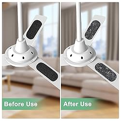 10 Pcs Ceiling Fan Filters for Blades Activated