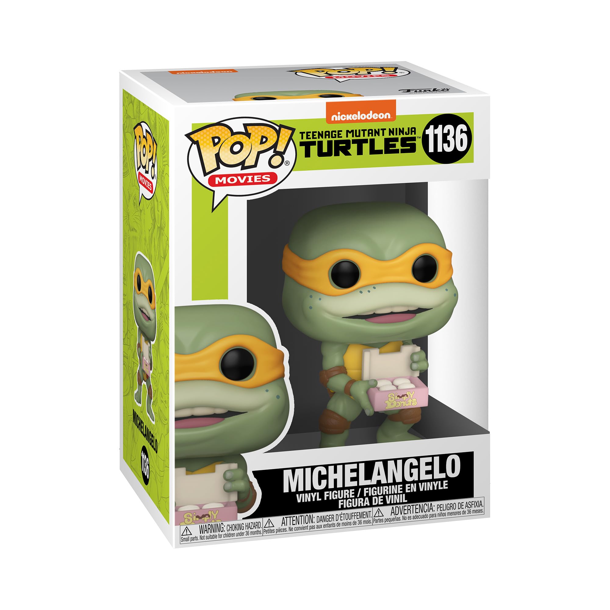 Funko Pop! Movies: Teenage Mutant Ninja Turtles - Michelangelo - (Teenage Mutant Ninja Turtles (TMNT) ) 2- Michaelangelo - Collectable Vinyl Figure - Gift Idea - Official Merchandise - Movies Fans