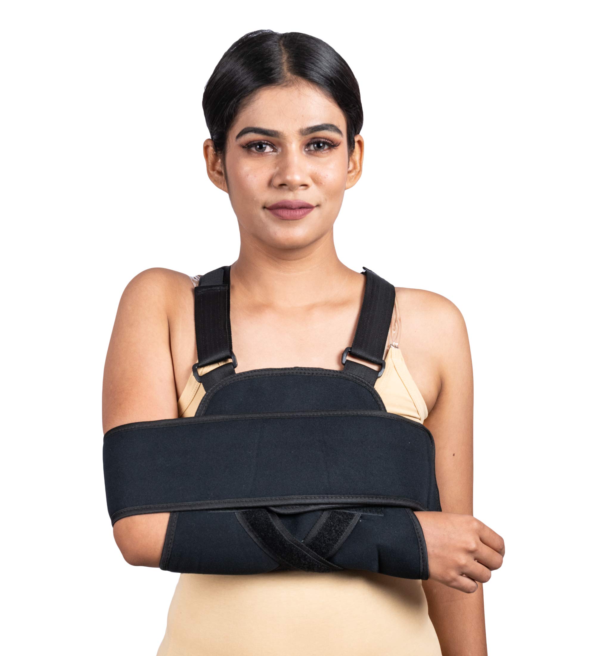 Wonder Care Arm Sling Shoulder Brace Fully Adjustable Rotator Cuff and Elbow Support Includes Shoulder Immobilizer Band for Quick Recovery Shoulder Support for Men and Women.