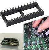 VGOL 5pcs 48pin IC Chip Socket Solder Type Adapter 1.27mm Pitch Dual Row DIY view 2