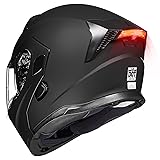 ILM Motorcycle Dual Visor Modular Flip up Full Face