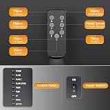 CO-Z Freestanding Electric Fireplace 85cm 900W 1800W with Remote Thermostat view 7