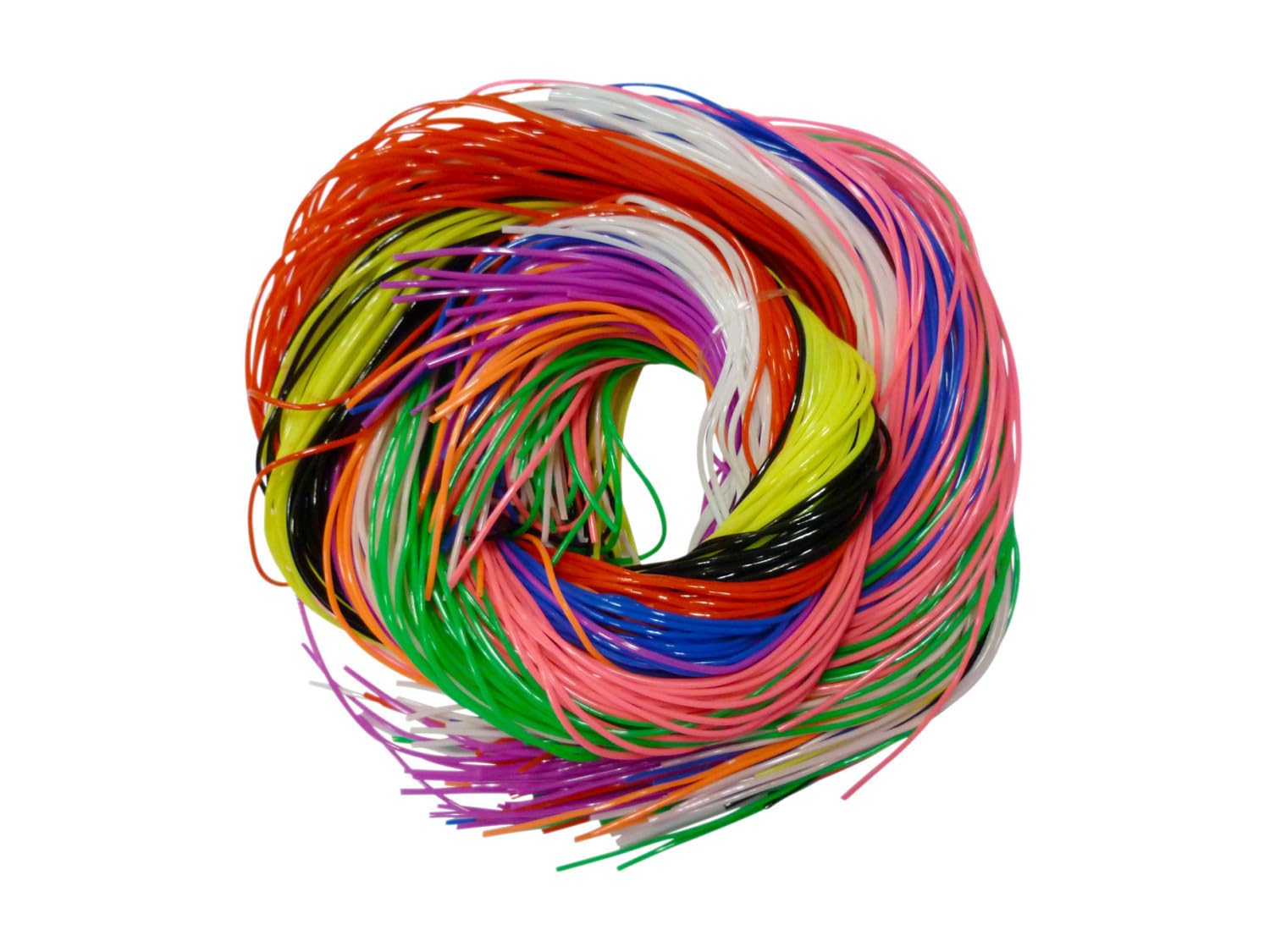 PW International – Scoubidou, Bag of 250 - 25 Strands x 10 Colours, Phthalate-Free