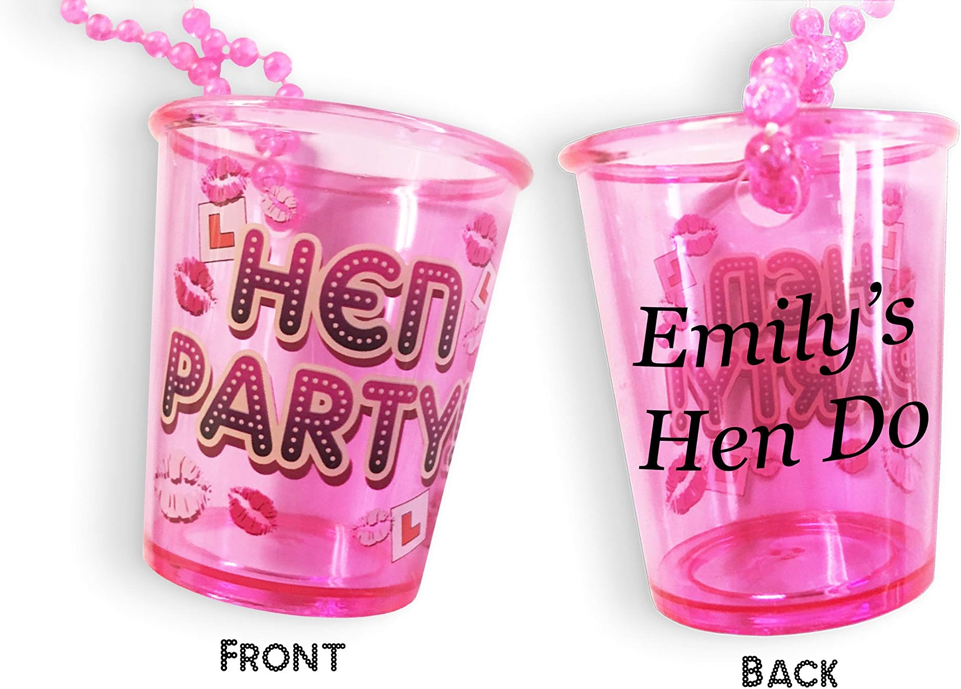 10 Personalised Hen Party Shot Glass Glasses Hen Night/Do Hen Night Accessories