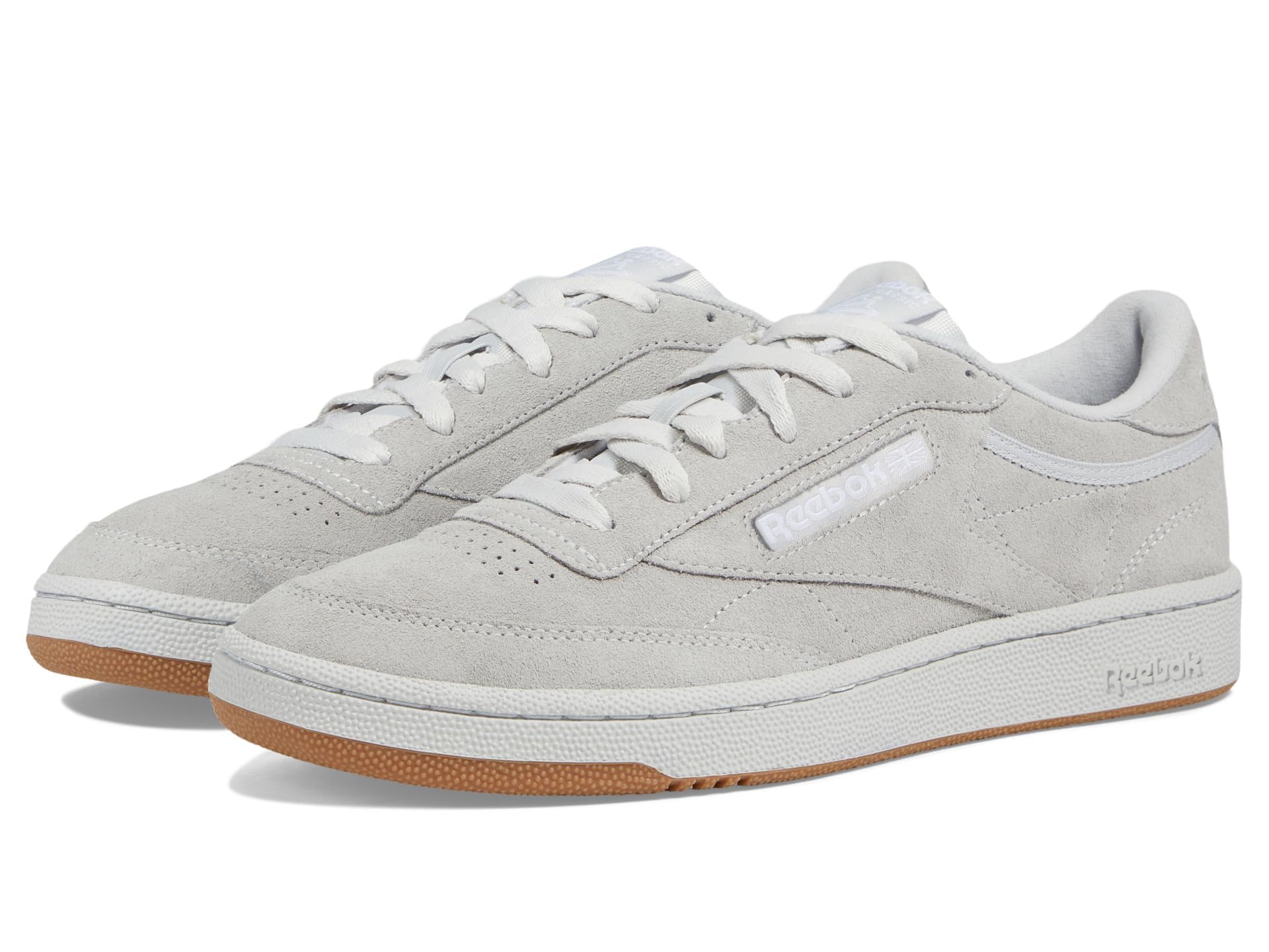 Reebok Unisex-Adult Club C 85,Pure Grey 2/Footwear White/Reebok Lee 3,5 Women/3.5 Men Image