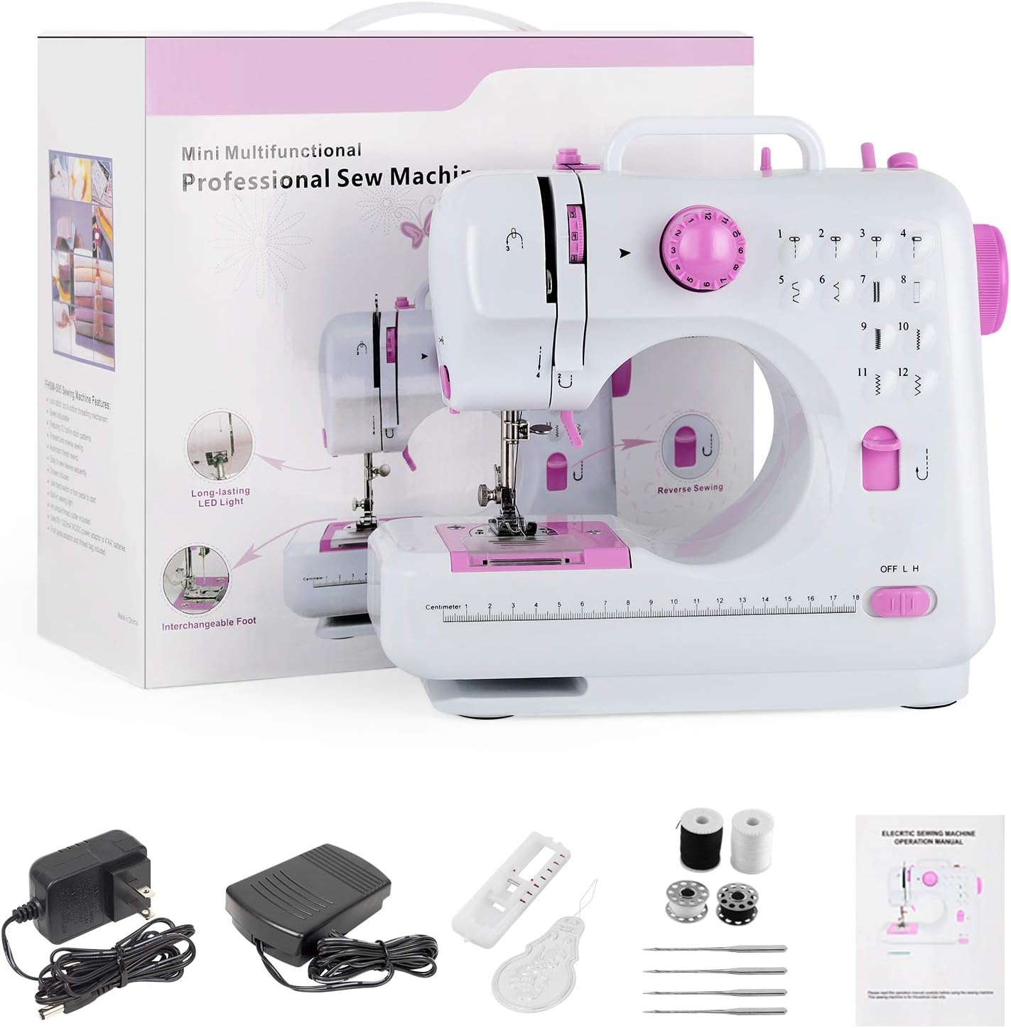 White Sew Cute Personal Sewing Machine Pink Battery Acdc Excellent Condition In Box Sewing Sewing Needlecraft White Sew Cute Personal Sewing Machine Pink Battery Acdc Excellent Condition In Box Sewing Sewing Needlecraft