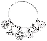 Kit's Kiss Yoga Bracelet, Yoga Jewelry, I Love Yoga
