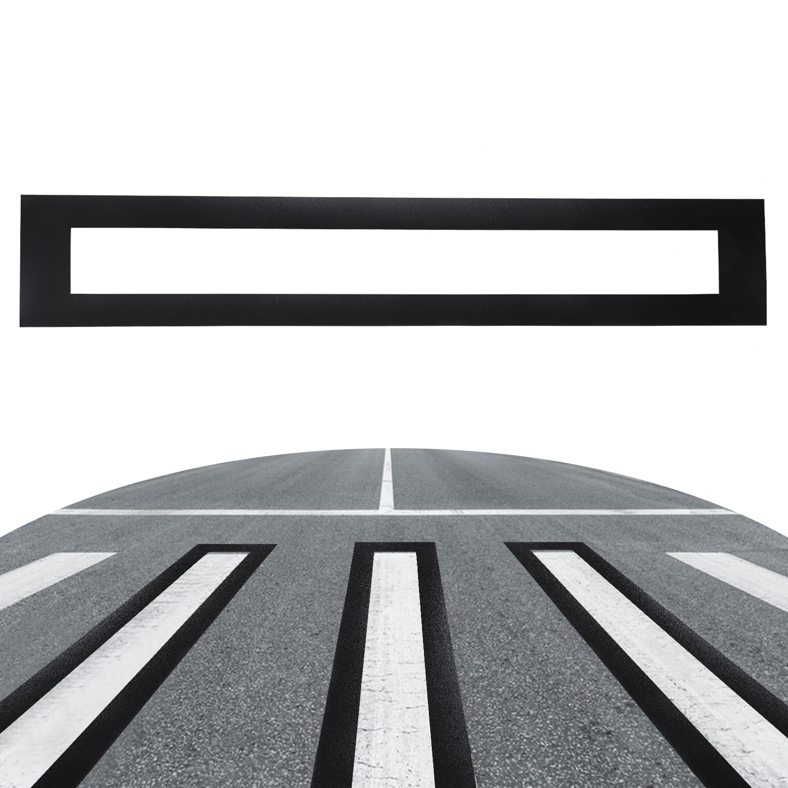 CHGCRAFT Rectangular Parking Stencils PVC Hollowed Painting Painting for Street Parking 45 x 7.87 Inches