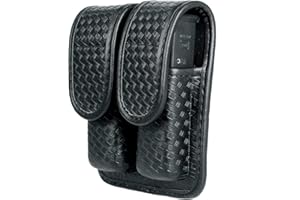 TAFTACFR Molded Double Mag Pouch Holster with Double and Single Stack Magazines .380, 9mm & 40 Cal for S&W M&P Ruger Glock Walther H&K