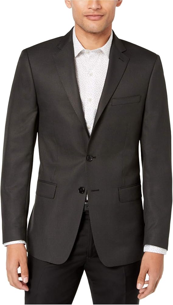 Calvin Klein Mens Textured Two Button Blazer Jacket Amazon.ca