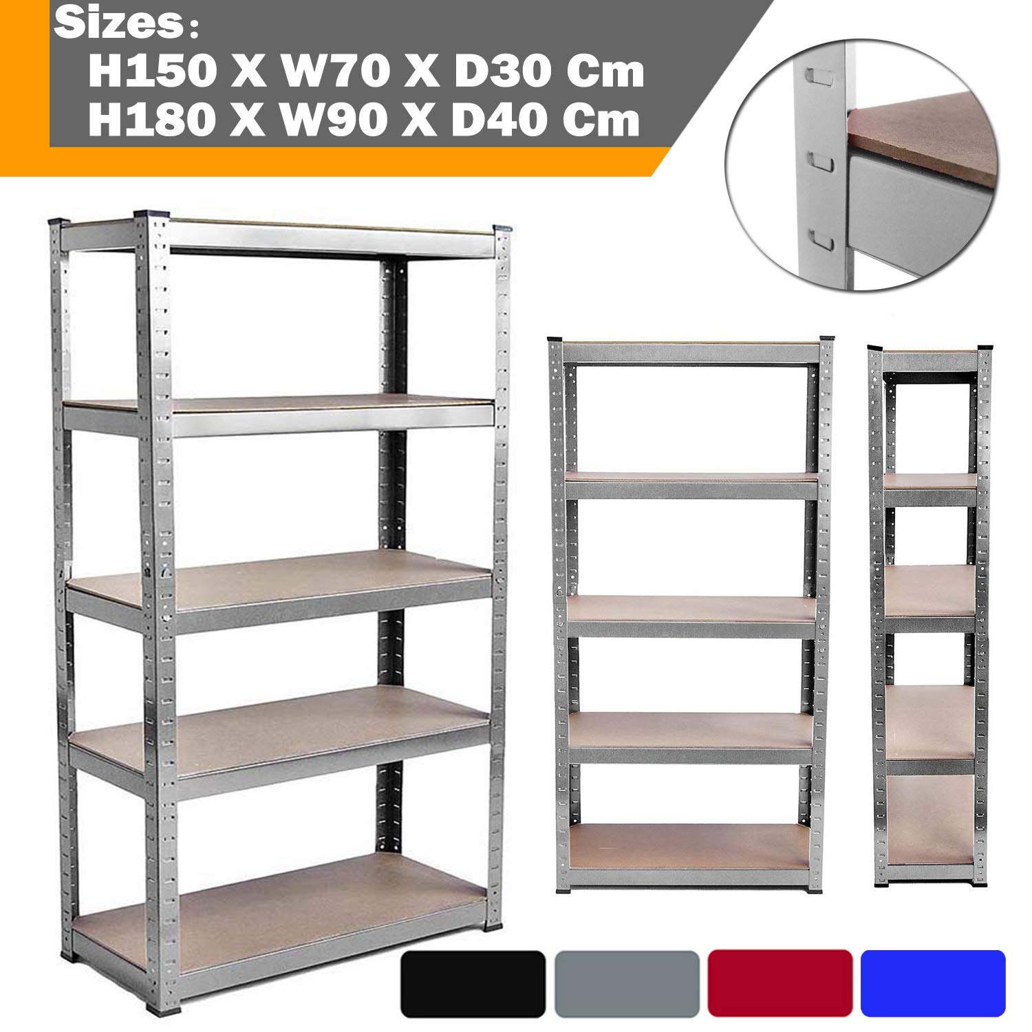 Buy Heavy Duty Storage Shelving Unit Boltless Shelves Shed Garage