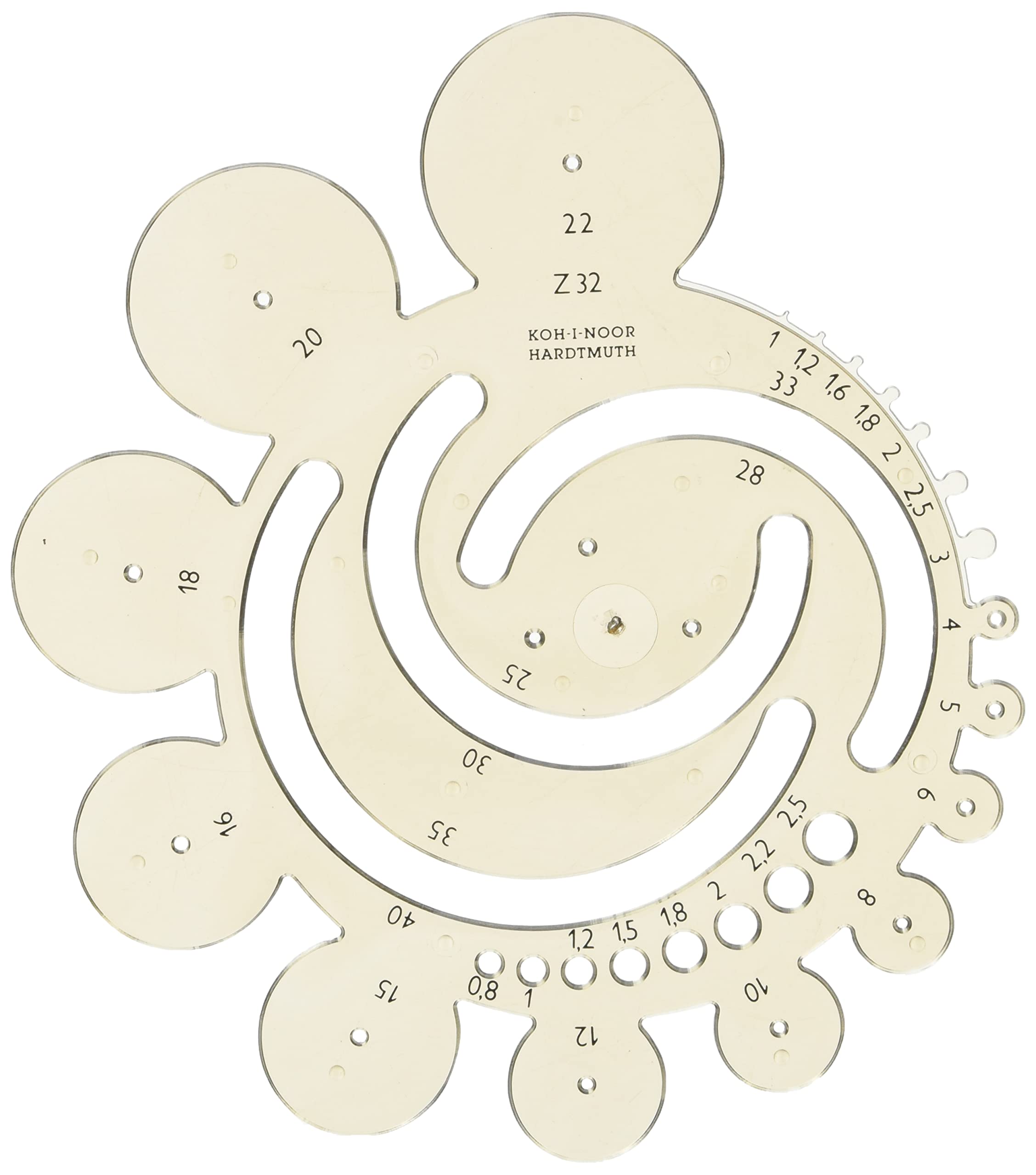 KOH-I-NOOR 074900200000 Rounding Template