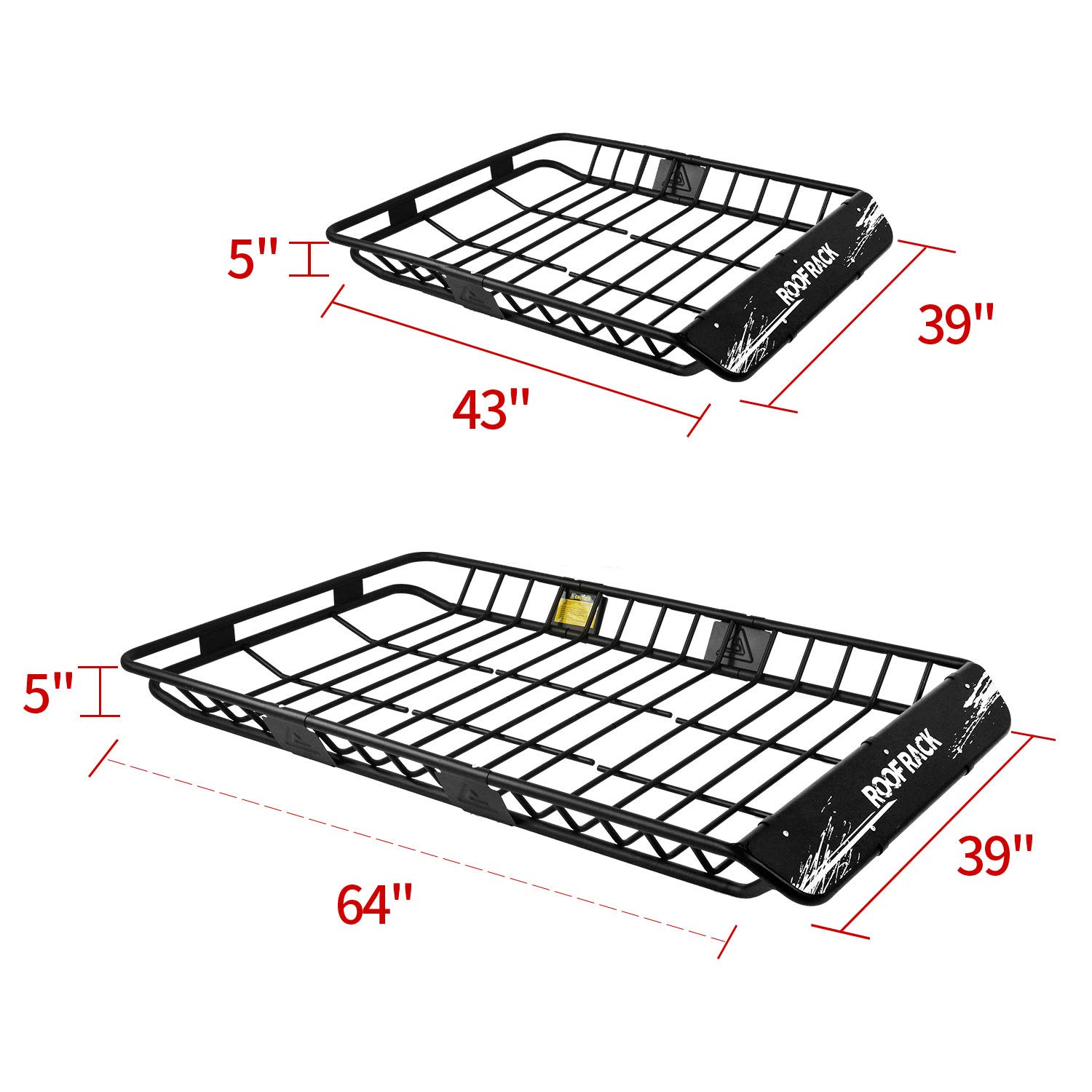 Leader Accessories Upgraded Roof Rack with 150 LB Capacity