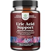 Uric Acid Cleanse Support with Green Coffee Beans Extract - 120 Capsules | Kidney Support Supplement with Tart Cherry, Chanca Piedra &amp; Celery Seed - Uric Acid Support - Antioxidant Support - Non GMO