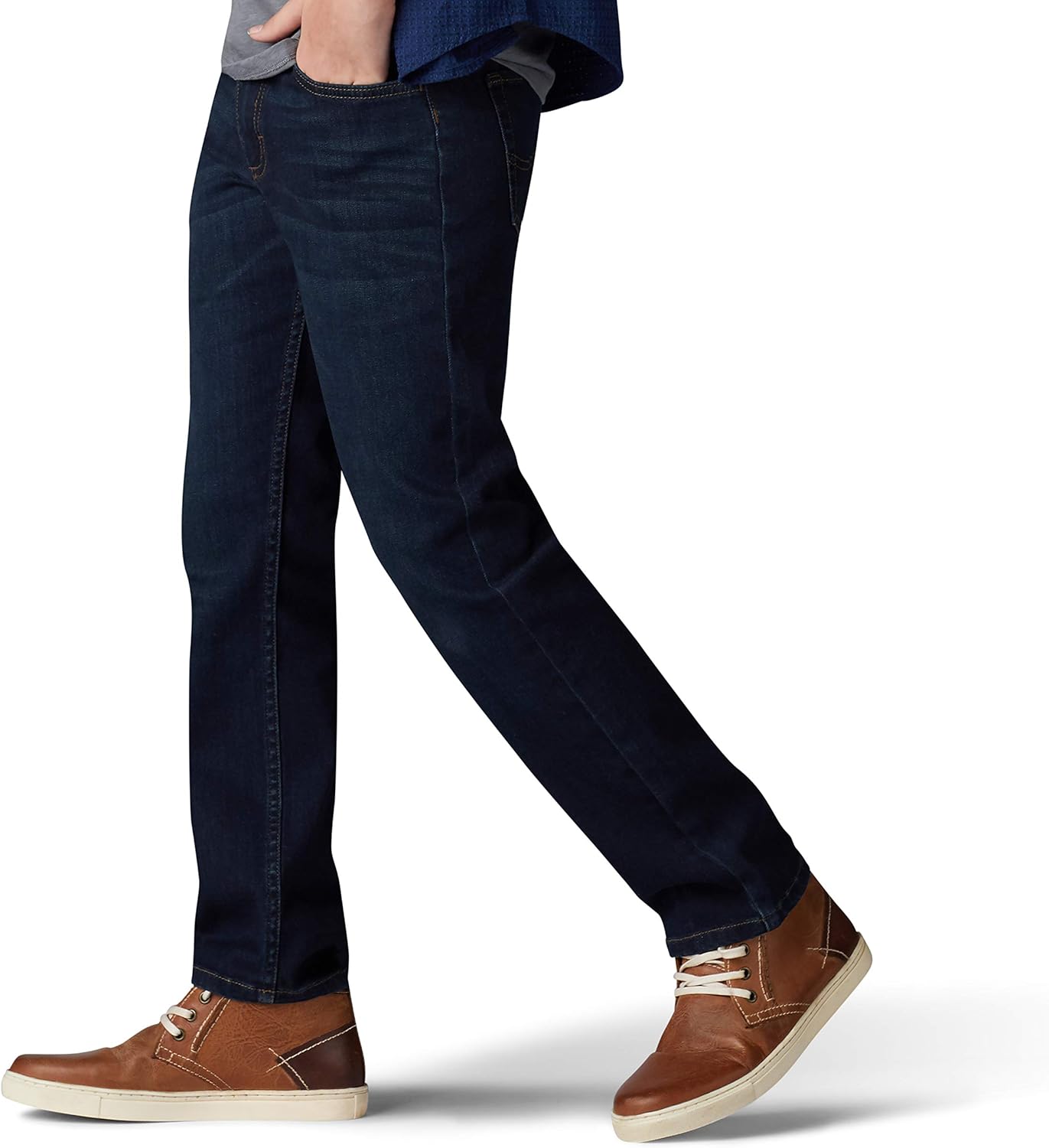 Lee Boys' Performance Series Extreme Comfort Straight Fit Jean: Clothing
