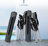 SUNMER Padded Camping Chairs Set of 2 Deluxe Folding Chairs with Cup Holder view 3