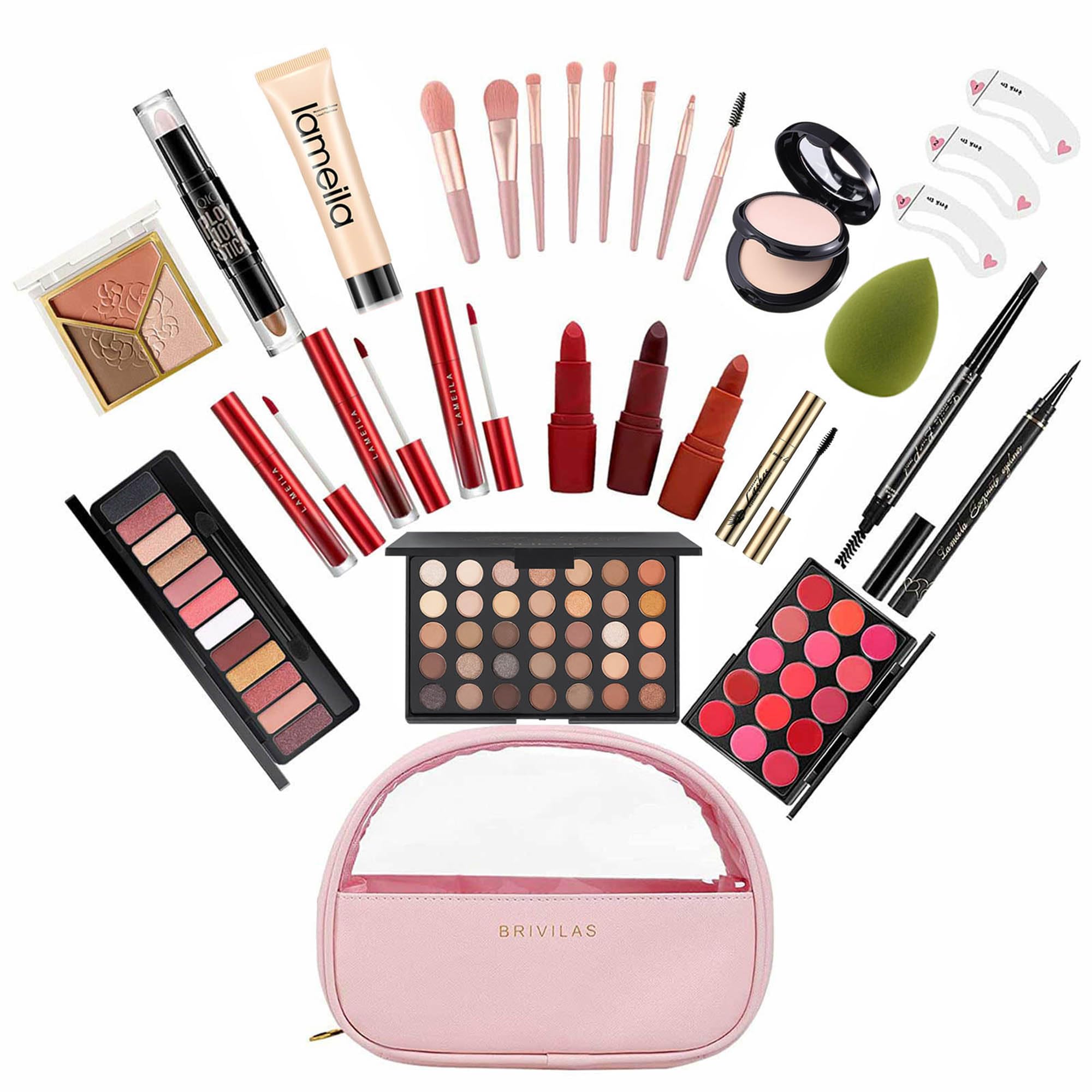 M All In One Full Makeup Kit for Women, Multipurpose Makeup Sets, Beginners and Professionals Alike, Easy to Carry(Pink)