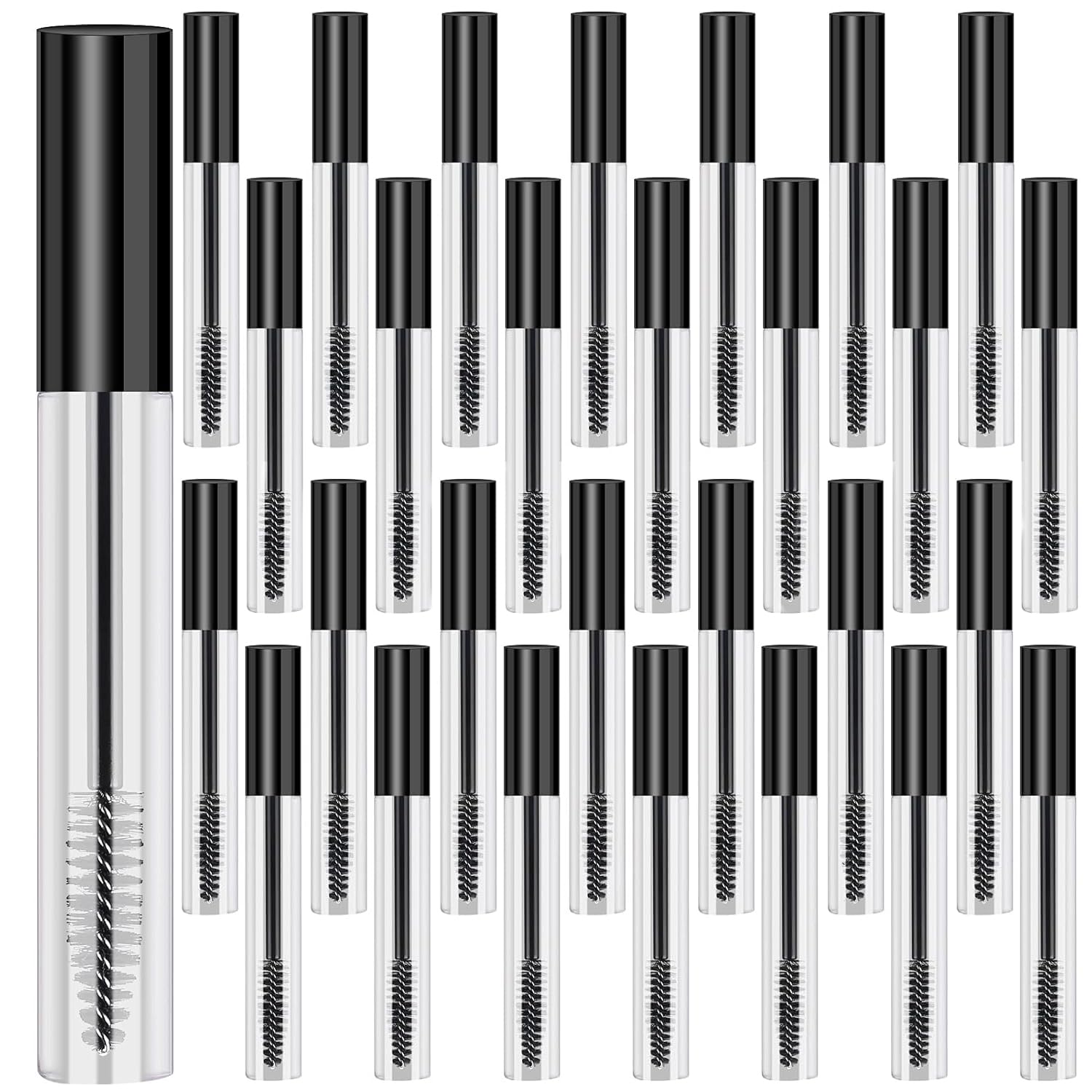 Photo 1 of 100Pcs Empty Mascara Tube with Eyelash Wand 10ml Eyelash Cream Container Bottle By suoundey