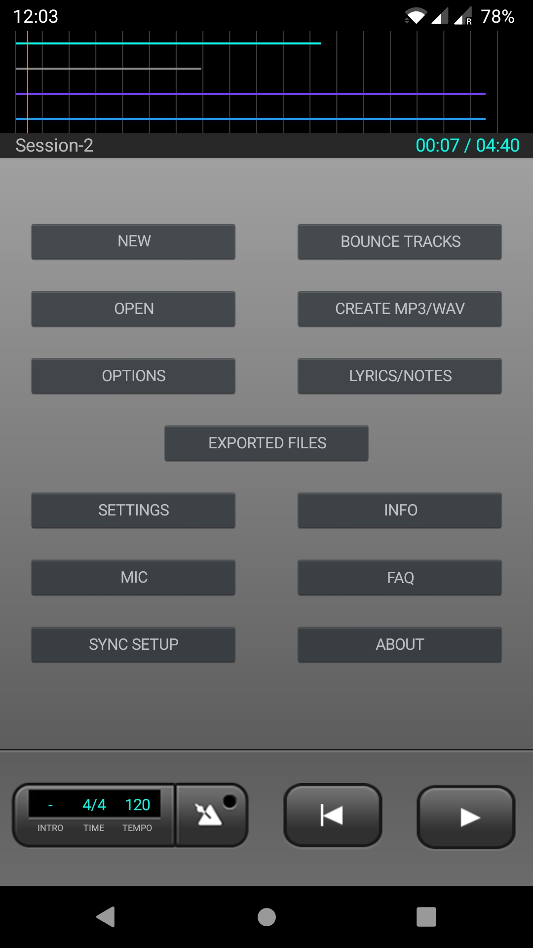 J4T Multitrack for Android