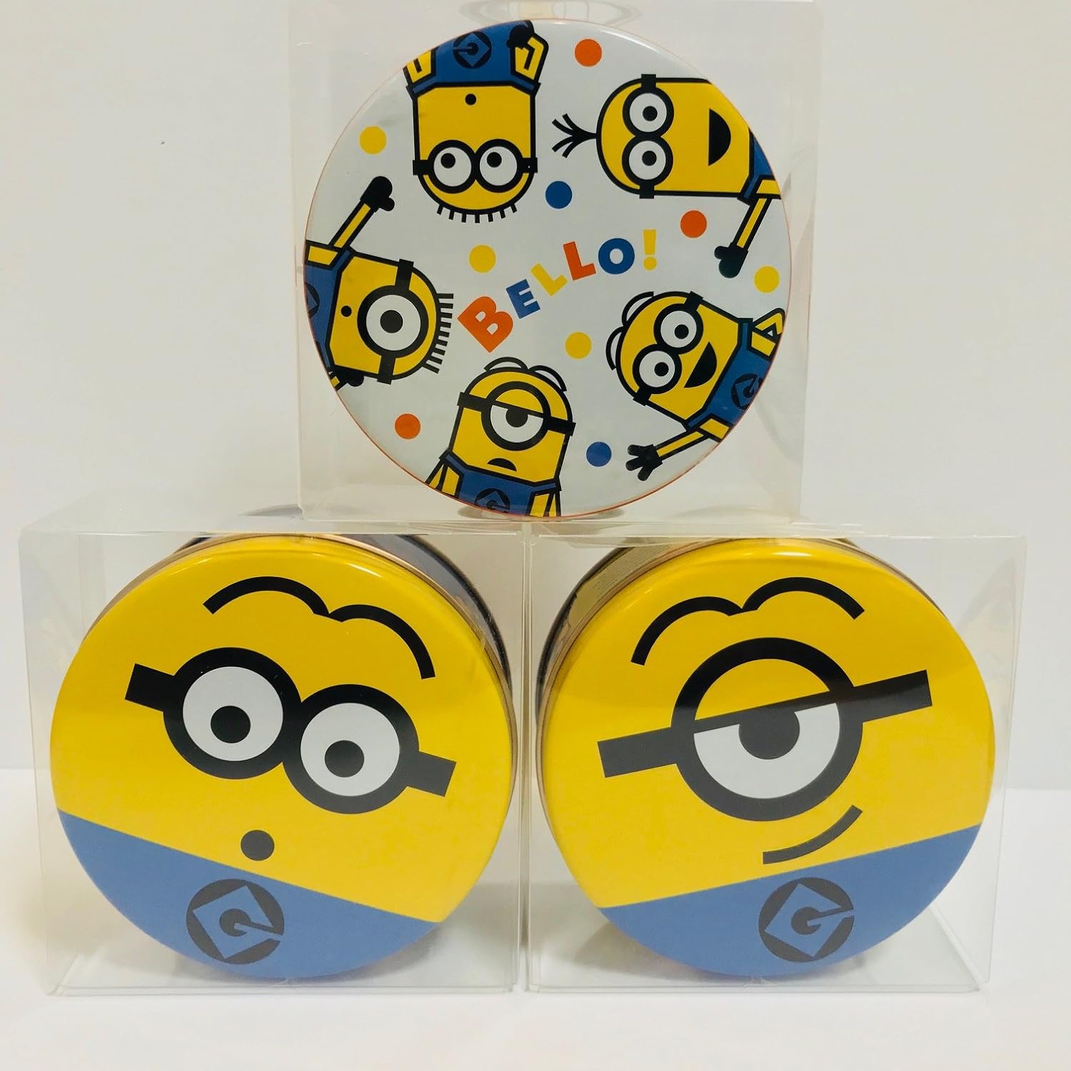 ミニオン 風月堂 ミニ ゴーフル 3缶 セット バニラ 味 ストロベリー 風味 チョコレート 味 ゴーフル ビスケット クッキー 通販 Amazon