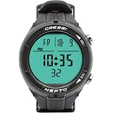 Cressi Nepto Freediving Watch Computer - Fully Customizable - Protection Against Taravana Risk - Logbook - Made in Italy