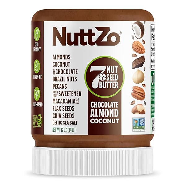 NUTTZO KETO CHOCOLATE ALMOND COCONUT – 7 NUT...