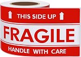 HYBSK 3x5 Inch Handle with Care Fragile Shipping Stickers Adhesive Labels 100 view 2
