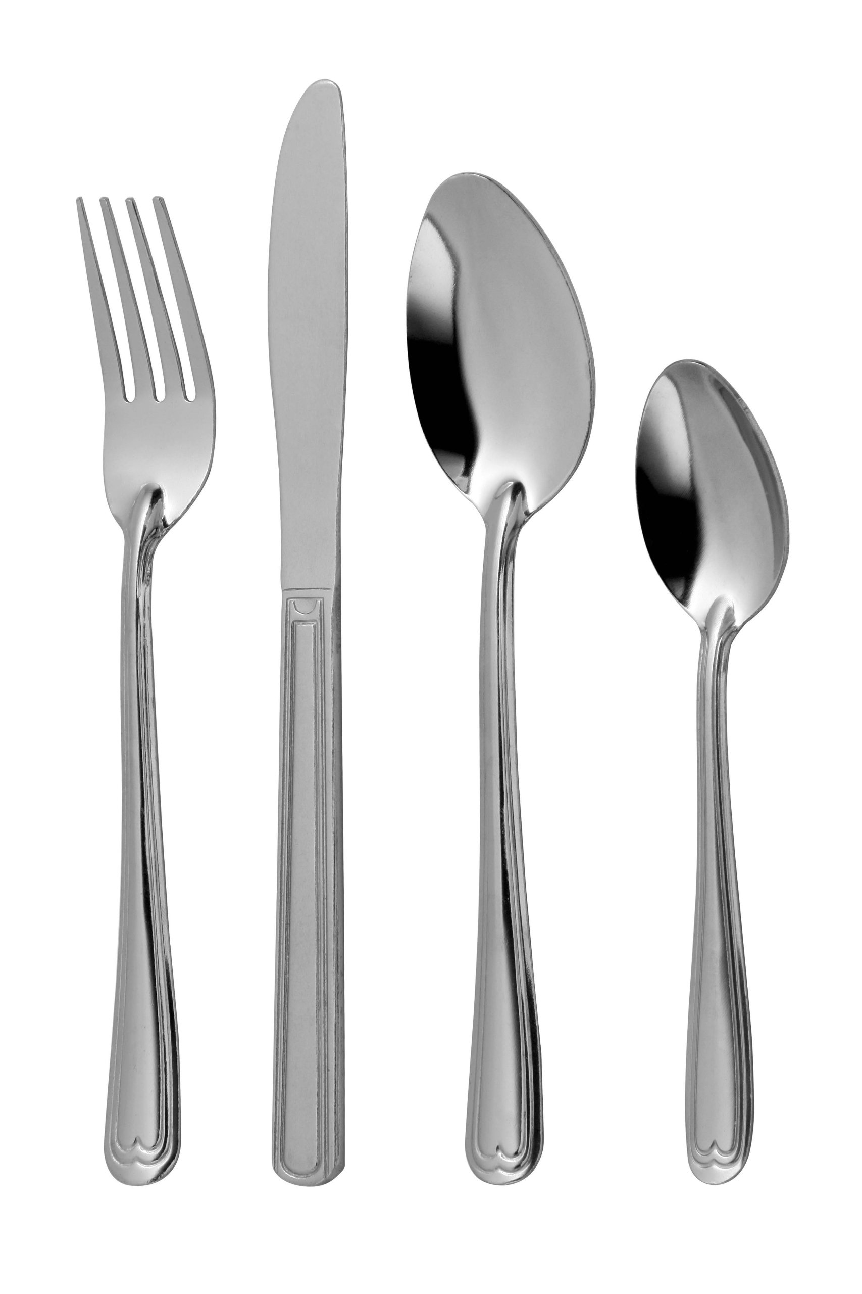 Premier Housewares Cutlery Sets Knife And Fork Set Timeless Spoons Cutlery Dishwasher Safe Stainless Steel Cutlery Set 16 Pieces Silver