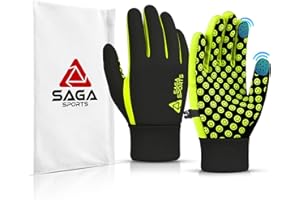 SAGA Sports Kids Winter Gloves - Thermal Touchscreen Water-Resistant Gloves for Kids, Perfect for Running, Cycling, Skiing & 