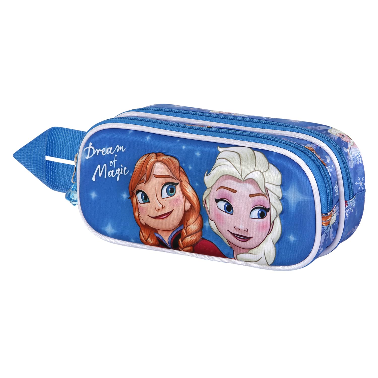 Disney Frozen 2 Dream-3D Double Pencil Case, Blue, 22 x 9.5 cm