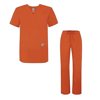 Adar Unisex-Schrubb-Set - Medizinische Uniform mit Oberteil und Hose