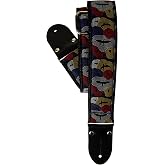 PRS Jacquard 2 inches Guitar Strap Retro, Red Blue White and Yellow