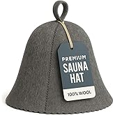 Premium Sauna Hat – 100% Natural Wool, Handmade Sauna Headwear for Men and Women – Eco-Friendly, Breathable