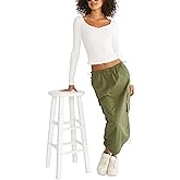 Aeropostale Women's Cinch Front Sweetheart Shrunken Tee