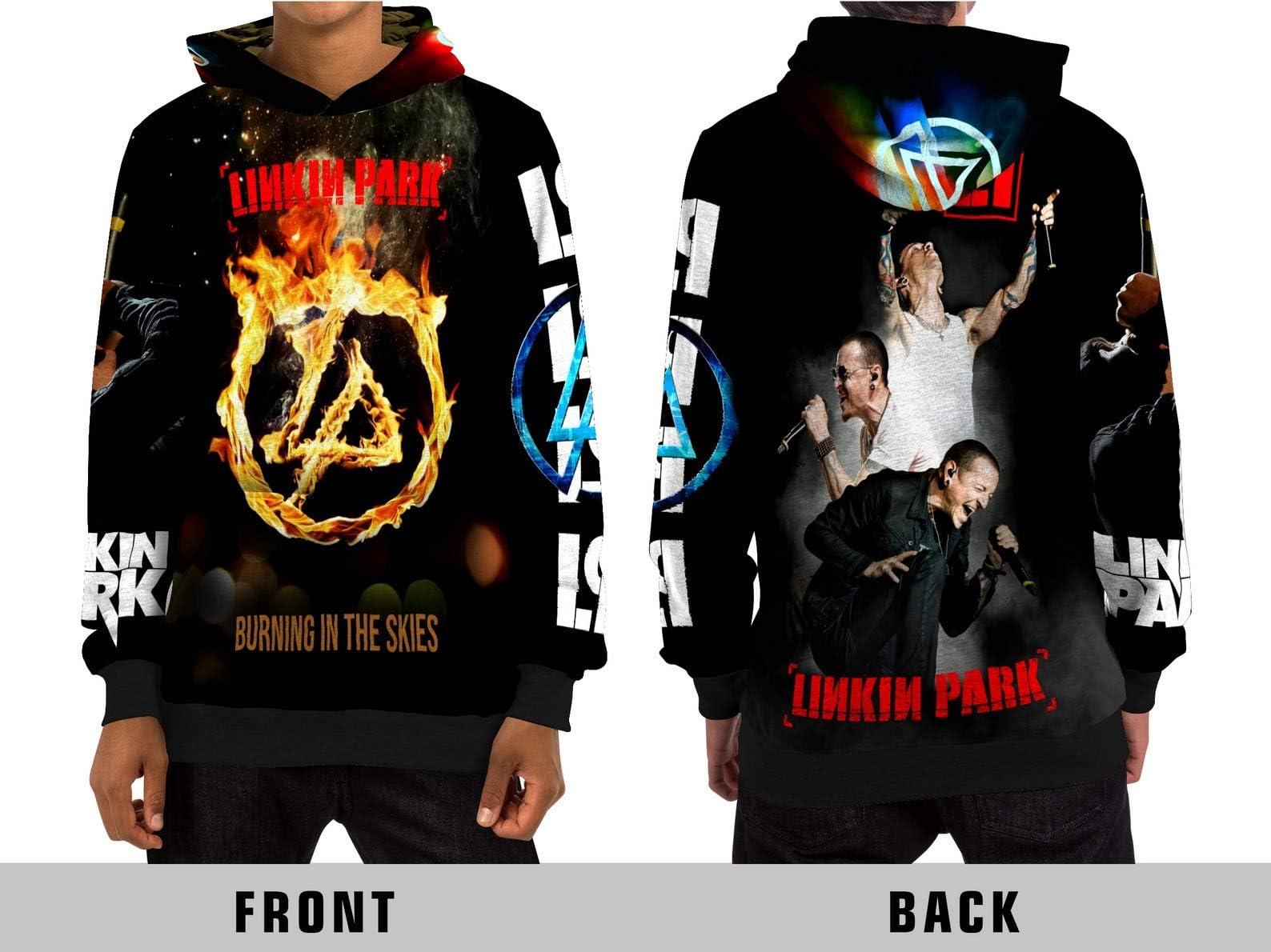 Cool! Chester Bennington (Linkin Park) in Memoriam All Over Sublimation Print Apparel