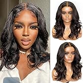 4x4 Body Wave Lace Front Wigs Human Hair Pre Plucked with Baby Hair 150% Density 16 Inch Human Hair Wigs Brazilian Virgin Frontal 4x4 Glueless HD Lace Closure Wig Human Hair for Black Women