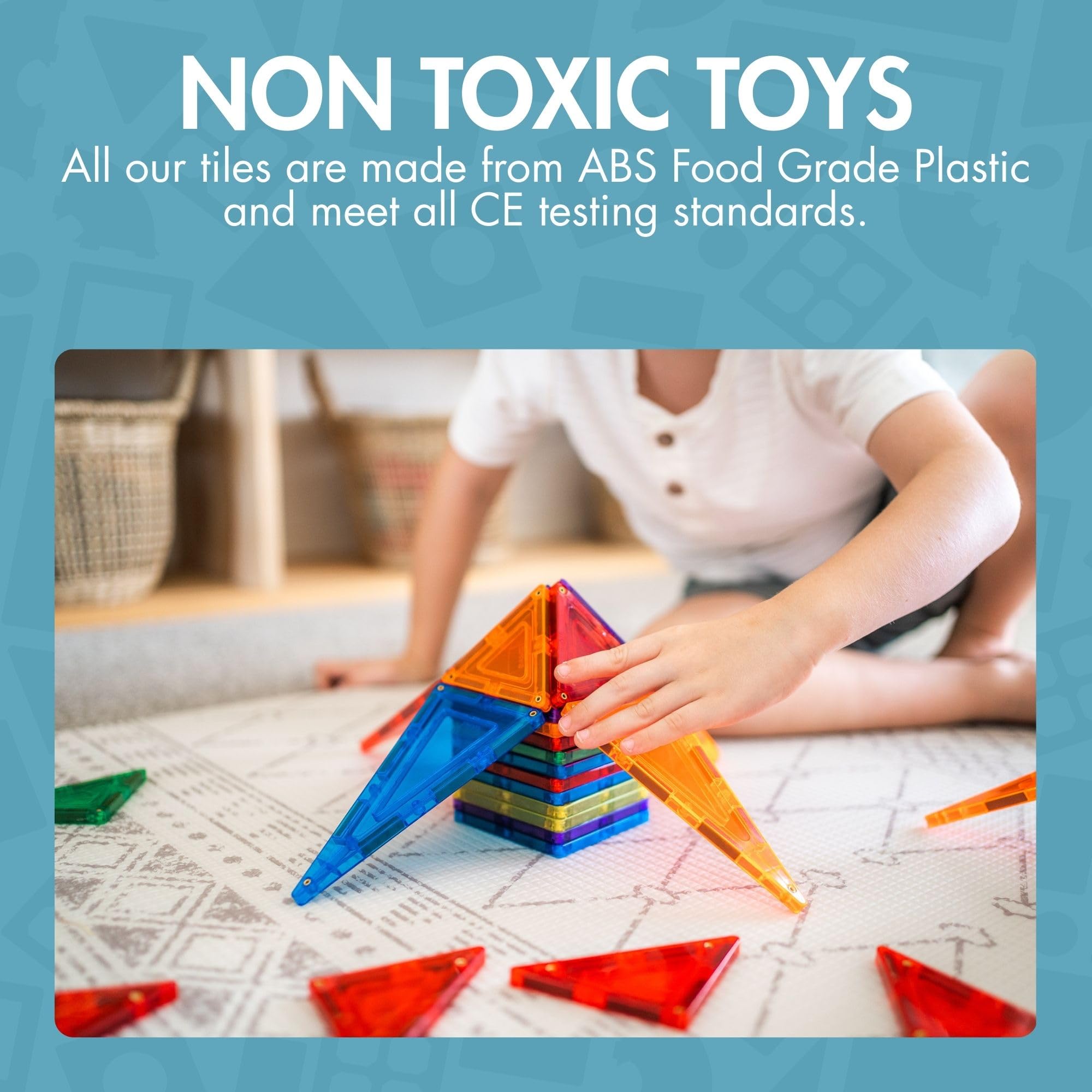 Learn & Grow Magnetic Marble Run Expansion Pack - 88PCs Ultimate Marble Race Track, Magnet Tiles Accessories, Magnetic Ball Track, STEM Building Toys - Construction Toys for Toddlers & Kids Age 3+