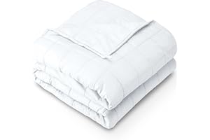 Bare Home Weighted Blanket Queen Size 17lbs (60" x 80") for Adults - All-Natural 100% Cotton - Premium Heavy Blanket Nontoxic