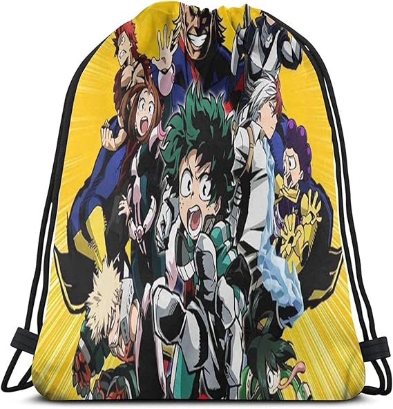 Amazon Co Jp 僕のヒーローアカデミー ヒロアカ ナップサック ジムサック プールバック 巾着バッグ 巾着袋 体操着入れ 収納バッグ 部活 おしゃれ アニメ キャラクター 男の子 女の子 男女兼用 グッズ 雑貨 大容量 防水 M コード 42x50cm シューズ バッグ