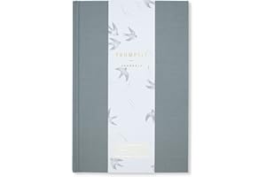 Promptly Journals, A Complete Childhood History: From Pregnancy to 18 Years Old (Grey, Linen) | Baby Book and Pregnancy Journal | Baby Memory Book