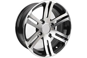 CCYLEZ 14 Inch 4 X 110 Wheel Hub for ATV Cart Go Kart, Aluminum Alloy Replacement Front Rear Wheels, Heavy Duty Rust Proof 14