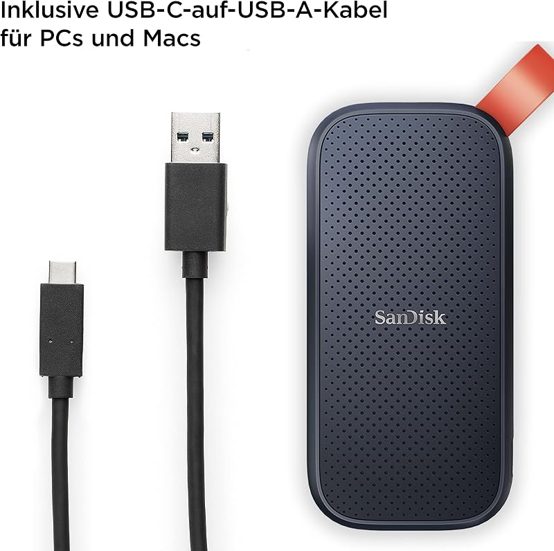 Portable SSD 1 TB - bis zu 800 MB/s Lesen - Schwarz