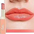 Oulac Shine Orange Lipstick for Women, 2 in 1 Glossy Coral Orange Tinted Lip Balm, Hydrating Lipstick for Dry Lips, Moisture Shine Juicy Finish Vegan 2.2g/0.07oz (18)