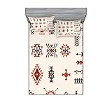 Ambesonne Tribal Fitted Sheet & Pillow Sham