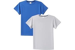 DANI CHINS DaniChins Boys Athletic Short-Sleeve Shirt Active Mesh Tee Loose Sports T-Shirt