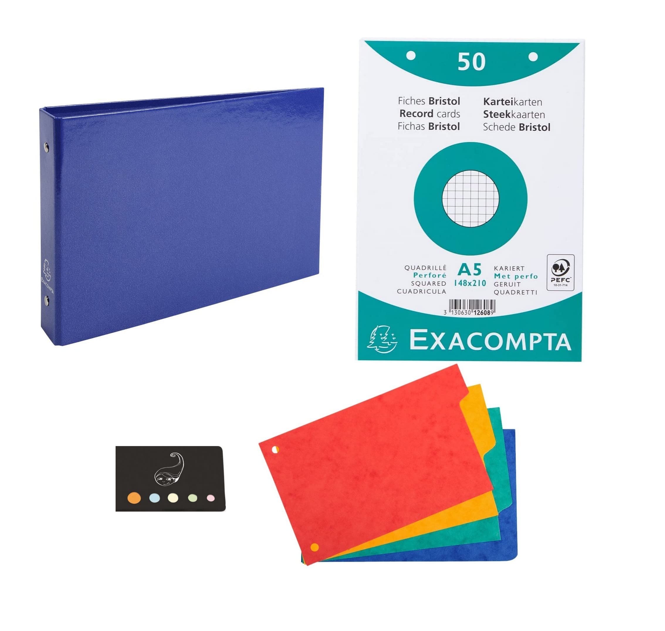 Bristol A5 Card Binders (Dark Blue)