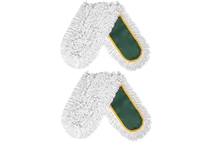 BUVE 36'' Commercial Industrial Dust Mop Replacement Heads, 2 Pack Strength Cotton Mop Refill Pads Washable Fit BUVE Dust Mop B0D1TLKFGT