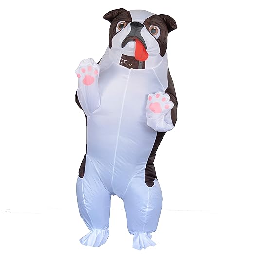 Inflatable Dog Costume for Adult Blow up Puppy Costume Funny Full Body