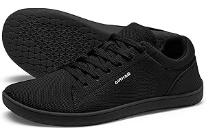 AIRHAS Womens Minimalist Barefoot Shoes Zero Drop Wide Toe Box Shoes Lightweight Casual Fashion Sneakers for Women
